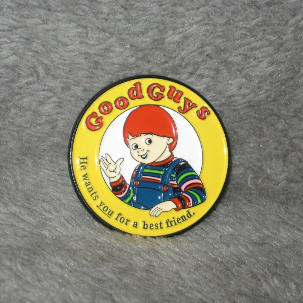 Horror Child's Play Chucky Good Guys Metal Enamel Pin 251037A2